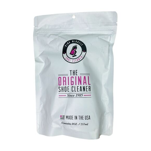 Pink Miracle Shoe Cleaner Kit - Bottle & Brush - 8 fl oz / 237 ml - Picture 2 of 3